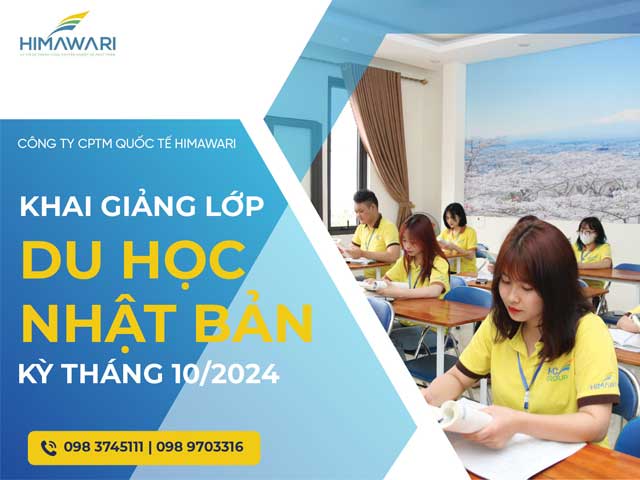 Tuyển sinh lớp du Nhật Bản kỳ tháng 10/2024